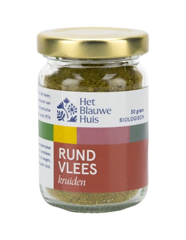 Rundvlees kruiden 30 gr bio (in glas)