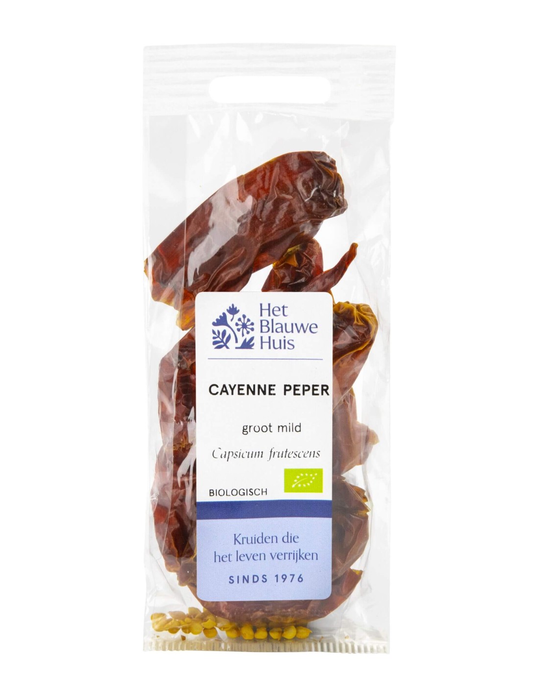 Cayennepeper groot mild 10 gr bio (heel)