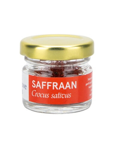Saffraan 1 gr bio (in glas)